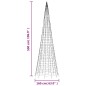 vidaXL Árbol de Navidad en asta de bandera 1534 LED blanco frío 500 cm vidaXL Árbol de Navidad en asta de bandera 1534 LED blanco frío 500 cm