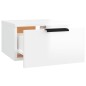 vidaXL Mesita de noche de pared blanco brillante 34x30x20 cm vidaXL Mesita de noche de pared blanco brillante 34x30x20 cm