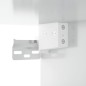 vidaXL Mesita de noche de pared blanco brillante 34x30x20 cm vidaXL Mesita de noche de pared blanco brillante 34x30x20 cm