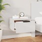 vidaXL Mesita de noche de pared blanco brillante 34x30x20 cm vidaXL Mesita de noche de pared blanco brillante 34x30x20 cm