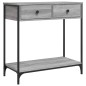 vidaXL Mesa consola madera de ingeniería gris Sonoma 75x34,5x75 cm vidaXL Mesa consola madera de ingeniería gris Sonoma 75x34,5x75 cm