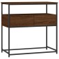 vidaXL Mesa consola madera de ingeniería marrón roble 75x40x75 cm vidaXL Mesa consola madera de ingeniería marrón roble 75x40x75 cm