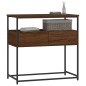 vidaXL Mesa consola madera de ingeniería marrón roble 75x40x75 cm vidaXL Mesa consola madera de ingeniería marrón roble 75x40x75 cm