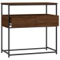 vidaXL Mesa consola madera de ingeniería marrón roble 75x40x75 cm vidaXL Mesa consola madera de ingeniería marrón roble 75x40x75 cm