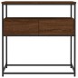 vidaXL Mesa consola madera de ingeniería marrón roble 75x40x75 cm vidaXL Mesa consola madera de ingeniería marrón roble 75x40x75 cm