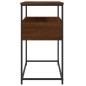 vidaXL Mesa consola madera de ingeniería marrón roble 75x40x75 cm vidaXL Mesa consola madera de ingeniería marrón roble 75x40x75 cm