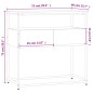 vidaXL Mesa consola madera de ingeniería marrón roble 75x40x75 cm vidaXL Mesa consola madera de ingeniería marrón roble 75x40x75 cm