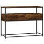 vidaXL Mesa consola madera de ingeniería roble ahumado 100x40x75 cm