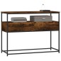 vidaXL Mesa consola madera de ingeniería roble ahumado 100x40x75 cm