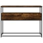 vidaXL Mesa consola madera de ingeniería roble ahumado 100x40x75 cm