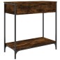 vidaXL Mesa consola madera de ingeniería roble ahumado 75x34,5x75 cm vidaXL Mesa consola madera de ingeniería roble ahumado 75x34,5x75 cm