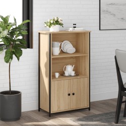 vidaXL Aparador alto madera de ingeniería roble Sonoma 62x32x103,5 cm