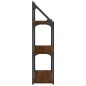 vidaXL Estantería de pared madera ingeniería marrón roble 60x21x78,5cm vidaXL Estantería de pared madera ingeniería marrón roble 60x21x78,5cm