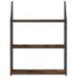 vidaXL Estantería pared madera ingeniería roble ahumado 60x21x78,5 cm vidaXL Estantería pared madera ingeniería roble ahumado 60x21x78,5 cm
