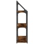 vidaXL Estantería pared madera ingeniería roble ahumado 60x21x78,5 cm vidaXL Estantería pared madera ingeniería roble ahumado 60x21x78,5 cm