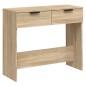 vidaXL Mesa consola de madera contrachapada roble Sonoma 90x36x75 cm vidaXL Mesa consola de madera contrachapada roble Sonoma 90x36x75 cm