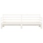 vidaXL Sofá cama nido madera maciza de pino blanco 90x200 cm