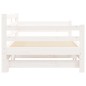 vidaXL Sofá cama nido madera maciza de pino blanco 90x200 cm