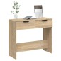 vidaXL Mesa consola de madera contrachapada roble Sonoma 90x36x75 cm vidaXL Mesa consola de madera contrachapada roble Sonoma 90x36x75 cm