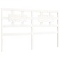 vidaXL Estructura de cama con cabecero madera maciza blanco 160x200 cm vidaXL Estructura de cama con cabecero madera maciza blanco 160x200 cm