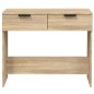 vidaXL Mesa consola de madera contrachapada roble Sonoma 90x36x75 cm vidaXL Mesa consola de madera contrachapada roble Sonoma 90x36x75 cm
