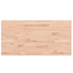 vidaXL Tablero rectangular de madera maciza de haya 100x50x4 cm