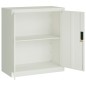 vidaXL Armario archivador de acero gris claro 79x40x90 cm