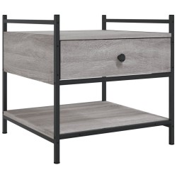 vidaXL Mesa de centro madera de ingeniería gris Sonoma 50x50x50 cm
