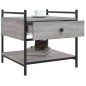 vidaXL Mesa de centro madera de ingeniería gris Sonoma 50x50x50 cm vidaXL Mesa de centro madera de ingeniería gris Sonoma 50x50x50 cm