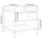 vidaXL Mesa de centro madera de ingeniería gris Sonoma 50x50x50 cm vidaXL Mesa de centro madera de ingeniería gris Sonoma 50x50x50 cm