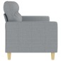 vidaXL Sofá de 3 plazas de tela gris claro 180 cm vidaXL Sofá de 3 plazas de tela gris claro 180 cm