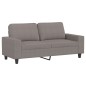vidaXL Juego de sofás 2 piezas tela gris taupe vidaXL Juego de sofás 2 piezas tela gris taupe