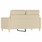 vidaXL Sofá de 2 plazas de tela color crema 120 cm vidaXL Sofá de 2 plazas de tela color crema 120 cm