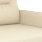 vidaXL Sofá de 2 plazas de tela color crema 120 cm vidaXL Sofá de 2 plazas de tela color crema 120 cm