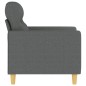 vidaXL Sillón de tela gris oscuro 60 cm vidaXL Sillón de tela gris oscuro 60 cm