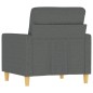 vidaXL Sillón de tela gris oscuro 60 cm vidaXL Sillón de tela gris oscuro 60 cm
