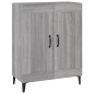 vidaXL Aparador de madera de ingeniería gris Sonoma 69,5x34x90 cm