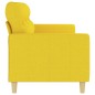 vidaXL Sofá de 3 plazas de tela amarillo claro 180 cm vidaXL Sofá de 3 plazas de tela amarillo claro 180 cm