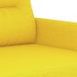 vidaXL Sofá de 3 plazas de tela amarillo claro 180 cm vidaXL Sofá de 3 plazas de tela amarillo claro 180 cm
