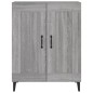 vidaXL Aparador de madera de ingeniería gris Sonoma 69,5x34x90 cm