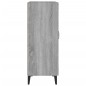 vidaXL Aparador de madera de ingeniería gris Sonoma 69,5x34x90 cm