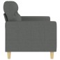 vidaXL Sofá de 2 plazas de tela gris oscuro 140 cm vidaXL Sofá de 2 plazas de tela gris oscuro 140 cm