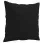 vidaXL Juego de sofás con cojines 2 piezas tela microfibra negro vidaXL Juego de sofás con cojines 2 piezas tela microfibra negro