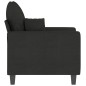 vidaXL Sillón de tela negro 60 cm vidaXL Sillón de tela negro 60 cm