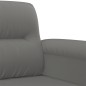 vidaXL Juego de sofás con cojines 3 piezas tela microfibra gris oscuro vidaXL Juego de sofás con cojines 3 piezas tela microfibra gris oscuro