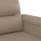 vidaXL Juego de sofás con cojines 2 piezas cuero sintético capuchino vidaXL Juego de sofás con cojines 2 piezas cuero sintético capuchino