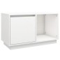 vidaXL Mueble para TV de madera maciza de pino blanco 74x35x44 cm vidaXL Mueble para TV de madera maciza de pino blanco 74x35x44 cm
