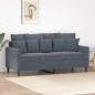 vidaXL Sofá de 2 plazas de terciopelo gris oscuro 140 cm vidaXL Sofá de 2 plazas de terciopelo gris oscuro 140 cm