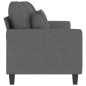 vidaXL Sofá de 3 plazas de tela gris oscuro 180 cm vidaXL Sofá de 3 plazas de tela gris oscuro 180 cm