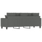 vidaXL Sofá de 3 plazas de tela gris oscuro 180 cm vidaXL Sofá de 3 plazas de tela gris oscuro 180 cm